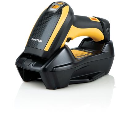 Datalogic PowerScan PM9501 Yellow/Black Standard Range 2D Handheld Cordless Barcode Scanner USB Kit - Includes Scanner, Base, Cables. Requires CAIEC